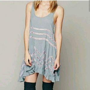 Free People trapeze slip dress